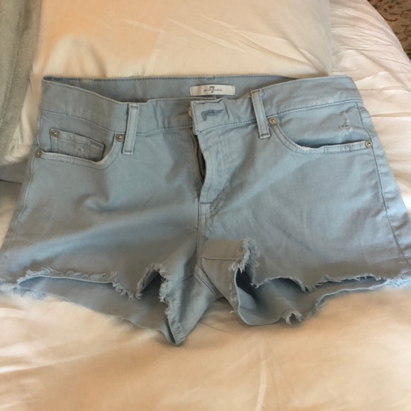 7 For All Mankind Pants - 7 for all mankind denim shorts